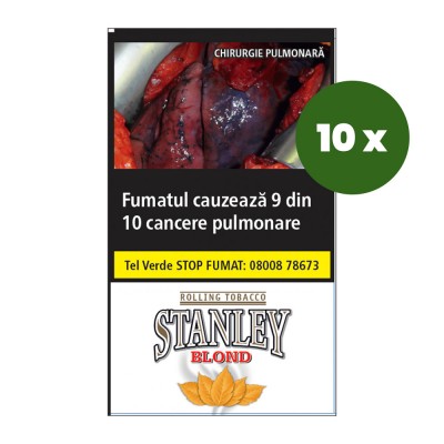 Tutun de rulat Stanley Blond 30Gr Set 10 Pachete
