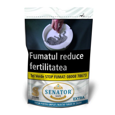 Tutun de injectat Senator White Extra Volume 80 gr