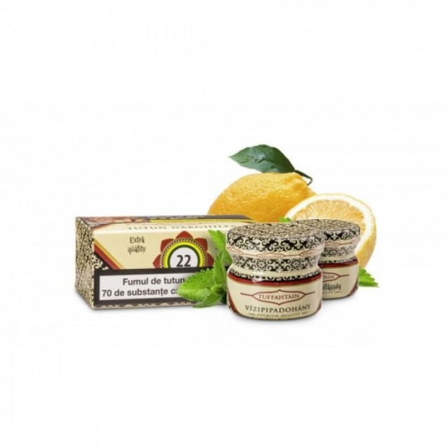 Tutun de narghilea Tuffahtain 40 gr Lemon Mint (Lamaie si Menta) NO. 22